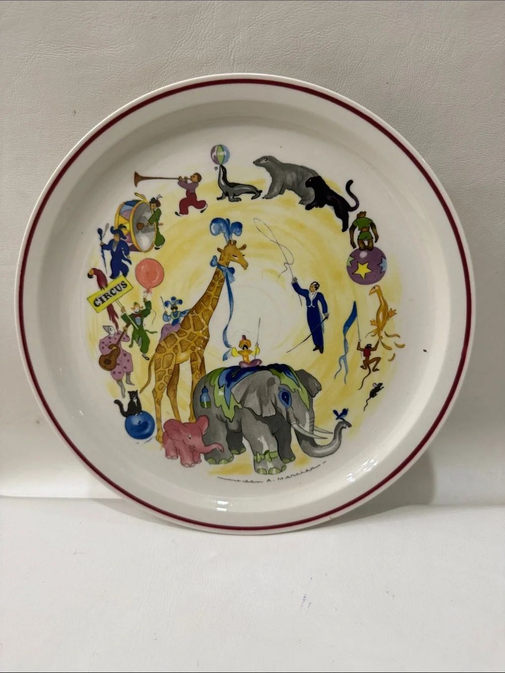 Villeroy & Boch Le Cirque 4 La Parade Jean  Mercier Circus Parade 9 1/4 In